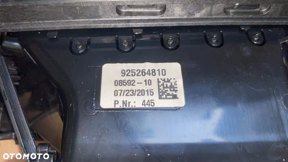 KRATKA ŚRODKOWA DEKOR KONSOLI LISTWA BMW X5 F15 X6 F16 925264810 927047208 - 7
