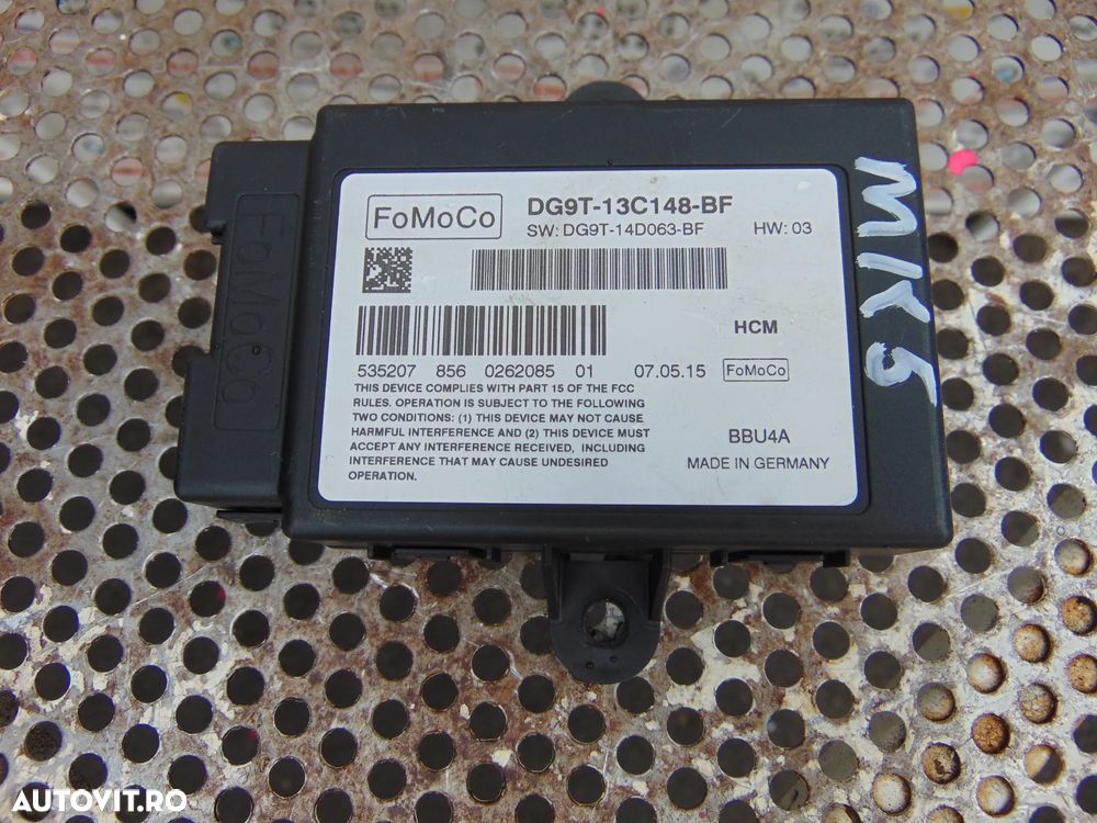 Modul lumini Ford Mondeo mk5 an 2014-2022 cod dg9t13c148bf modul led lumini zi - 1