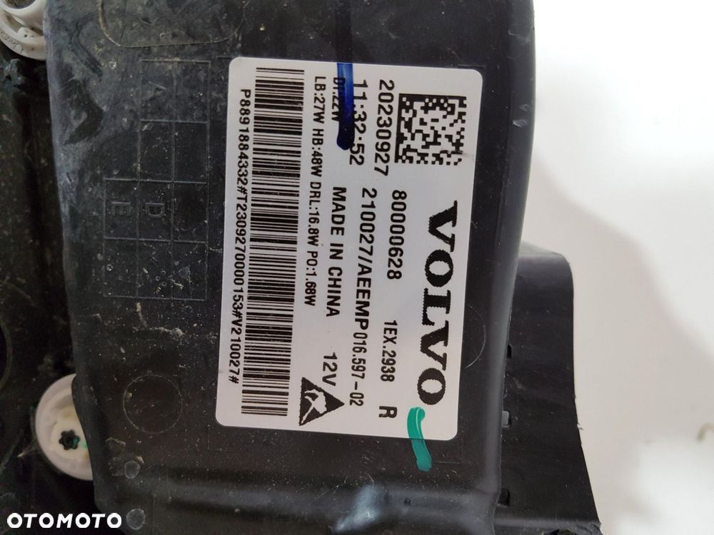 VOLVO EX30 EX-30 LAMPA PRZÓD PRZEDNIA FULL LED PRAWA + MODUŁ EUROPA ORYGIN - 8