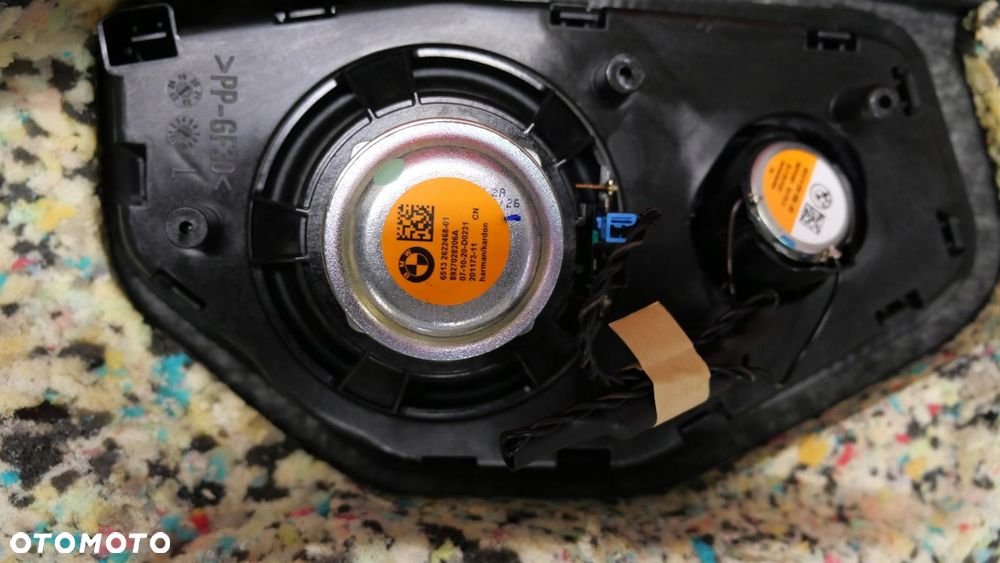 bmw f44 nagłośnienie harman kardon wzmacniacz głośniki wiązka półka komplet - 4