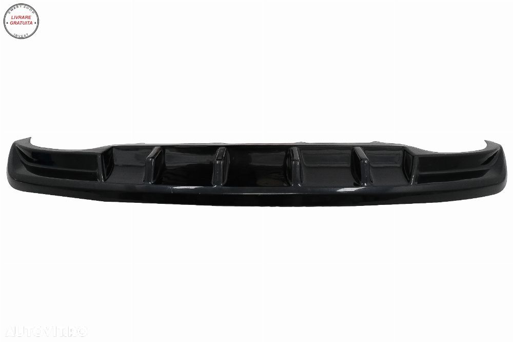 Difuzor Bara Spate Skoda Octavia III Sedan Wagon (2013-2019) Negru Lucios- livrare gratuita - 5