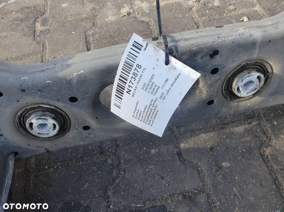 BELKA / SANKI TYŁ MERCEDES C W205 4MATIC 34314112 - 5