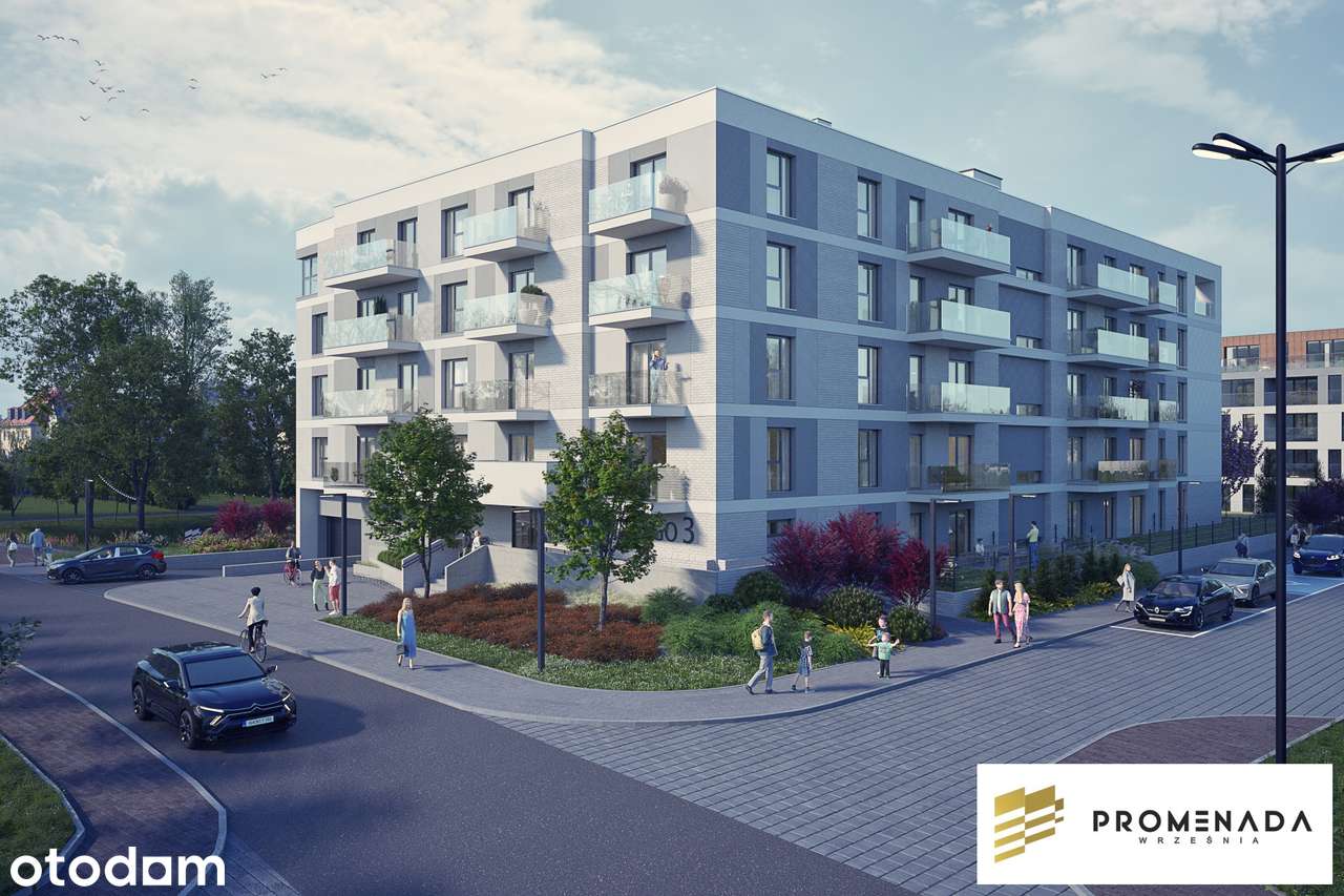 PROMENADA WRZEŚNIA, M29-ROLETY/OGRZEWANIE PODŁOGOWE W CENIE/2 BALKONY