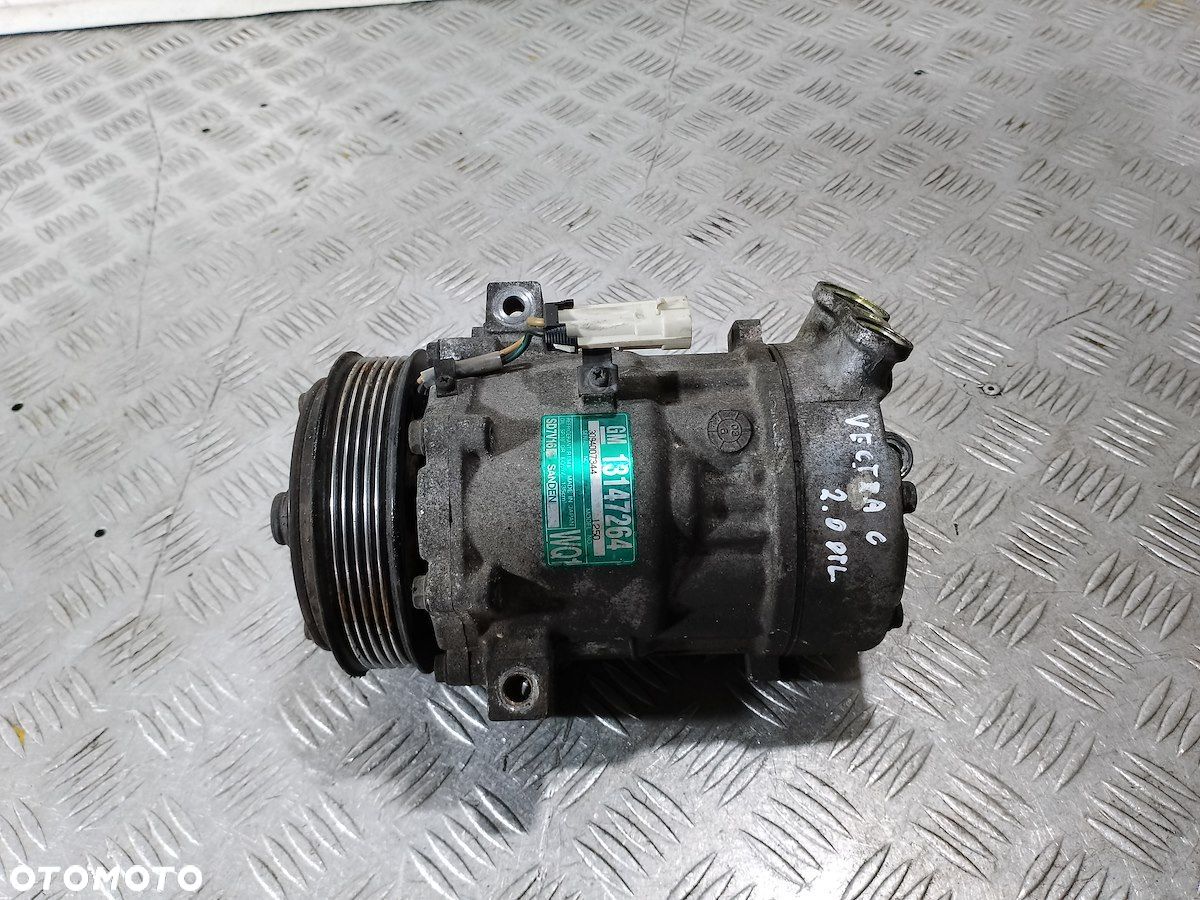 POMPA, SPRĘŻARKA KLIMATYZACJI OPEL VECTRA C 13147264 SD7V16 SANDEN 2.0 DTL - 1