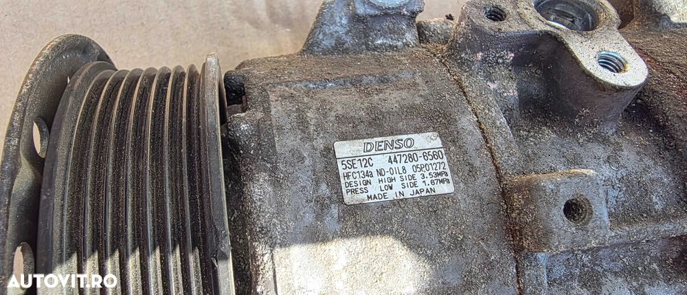 Compresor clima AC Toyota Avensis T25 / T27  / RAV 4 2.2 D 4D 2007 2008 / 2009 / 2010 / 2011 2012 - 2