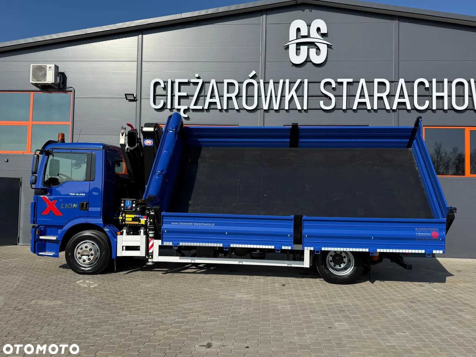 MAN TGM TGL 15.250 / E6 / wywrotka 3-S + HMF żuraw z pilotem / HDS dzwig kran crane kiper kipper - 29