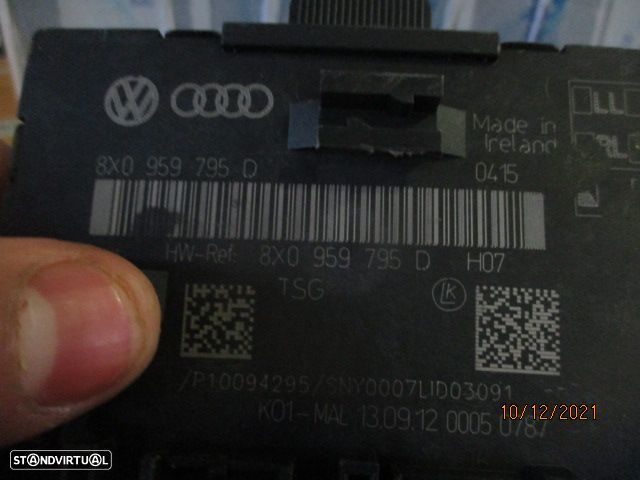 Modulo 8X0959795D AUDI A1 2013 5P Centralina Do Fecho Central  AUDI A1 SPORTBACK 8X FASE 2  2017 1.6TDI 115CV 5P PRETO - 2