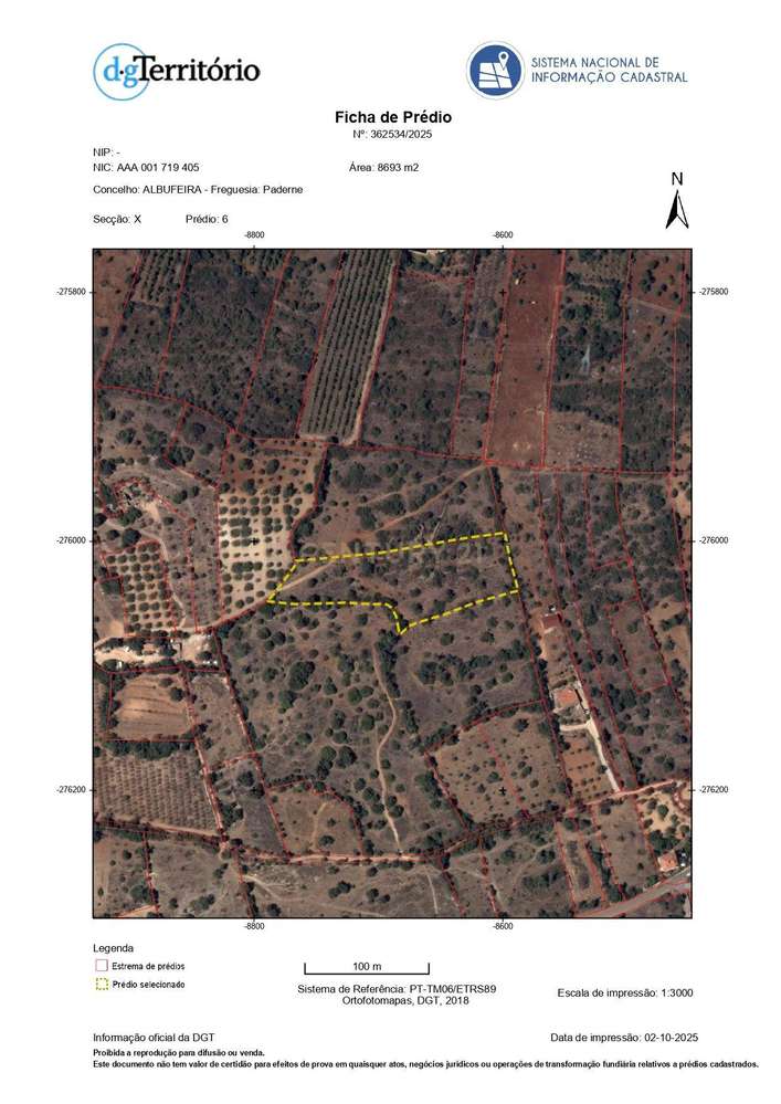Terreno Rústico | Paderne | 8560m2 - Grande imagem: 3/10