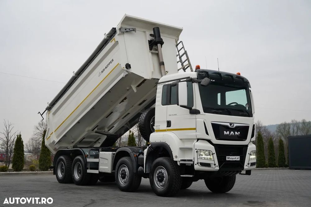 MAN TGS 41.460 / 8X8 / ​​​​BASCULĂ SPATE / KH KIPPER / MANUALĂ / NAVI / EURO 6 - 6