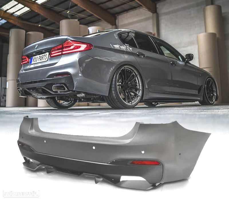 PARA-CHOQUES TRASEIRO BMW G30 17-19 LOOK M PERFORMANCE PDC 6 - 1