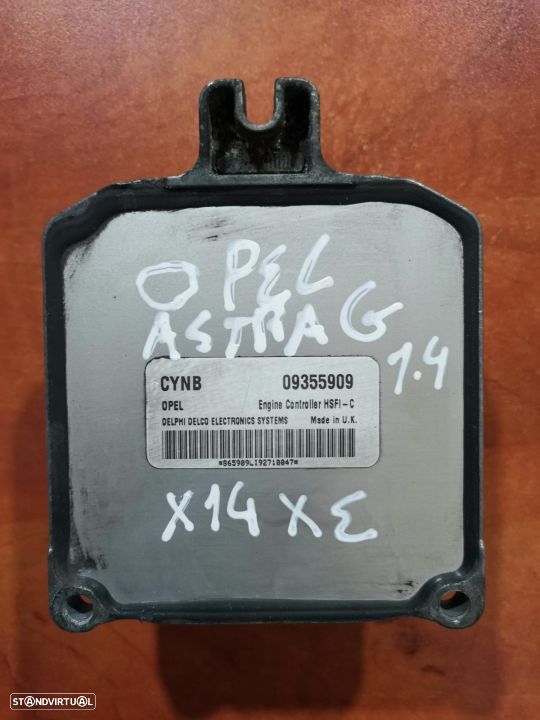 centralina motor opel astra g 1.4 x14xe 09355909 - 1