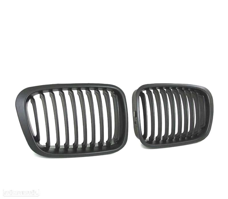 GRELHAS FRONTAIS BMW E46 BERLINA TOURING 98-01 PRETO MATT - 2