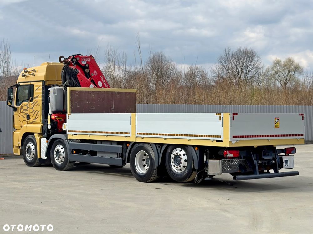 MAN TGS 35.480 * SKRZYNIA 6,50 m + FASSI F450 BXP.26 + PILOT *8x2* STAN BDB - 6