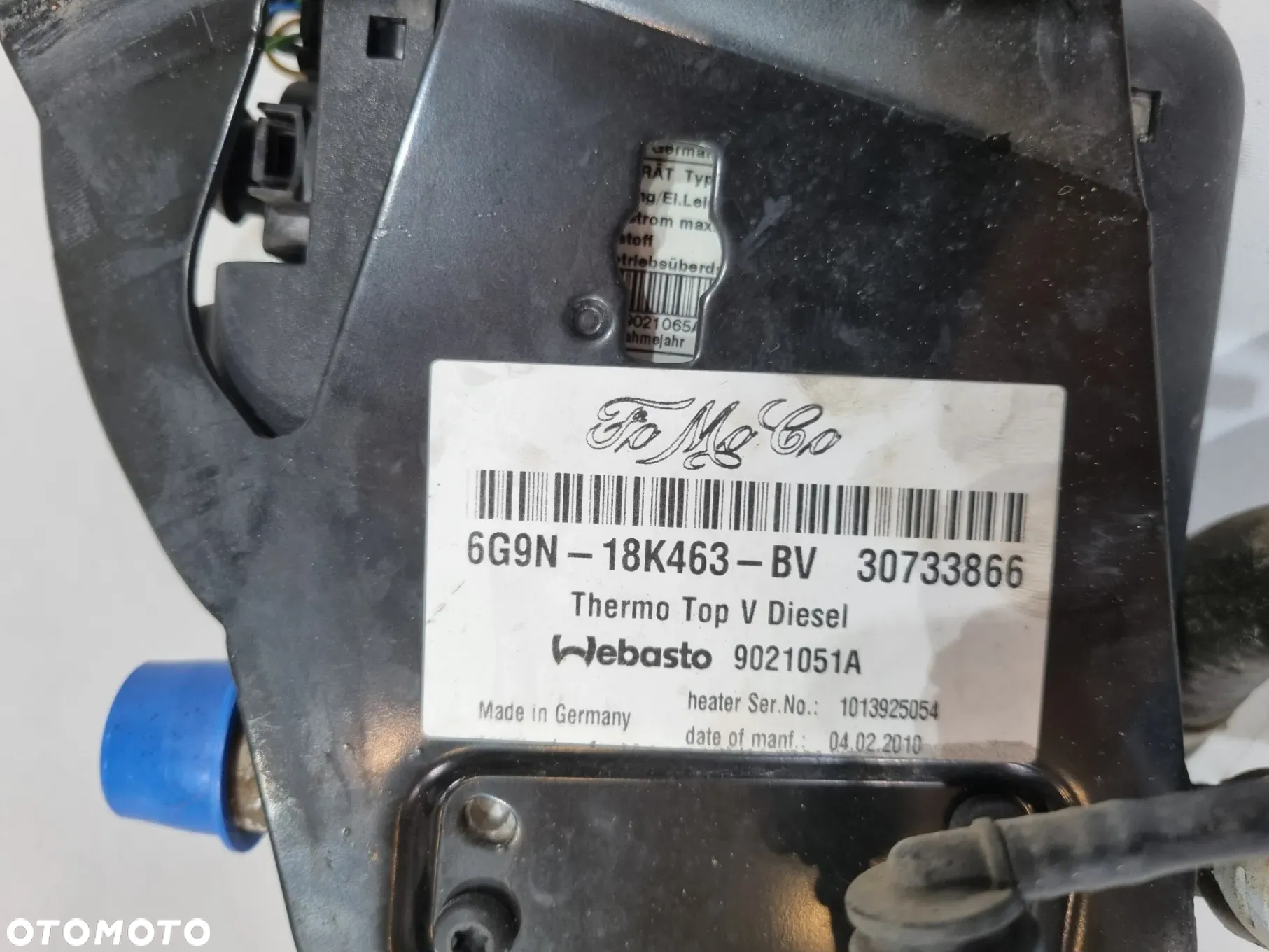 FORD MONDEO MK4 S-MAX WEBASTO OGRZEWANIE POSTOJOWE 6G9N-18K463-BV - 5