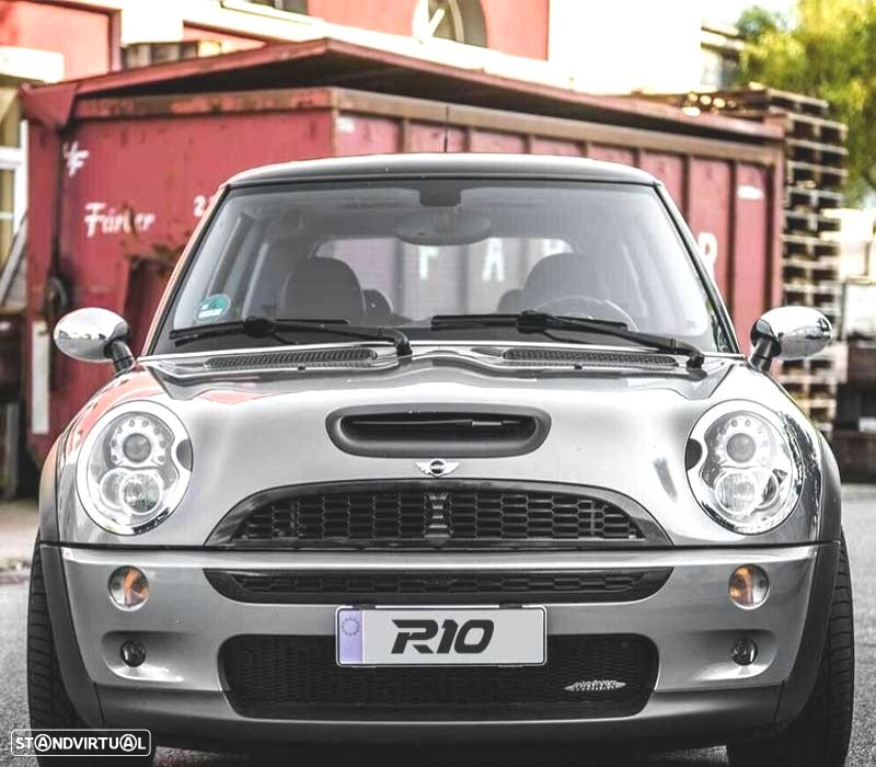 GRELHA FRONTAL MINI COOPER S 01-06 CARBONO - 2