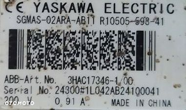 SILNIK SERVO MOTOR TYPE B YASKAWA 3HAC17346-1/00 /01 - 4