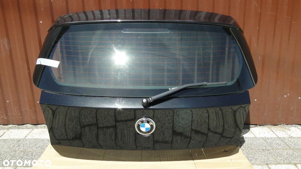 BMW 1 E87 KLAPA TYŁ TYLNA BAGAŻNIKA KOMPLETNA BLACK SAPPHIRE - 1