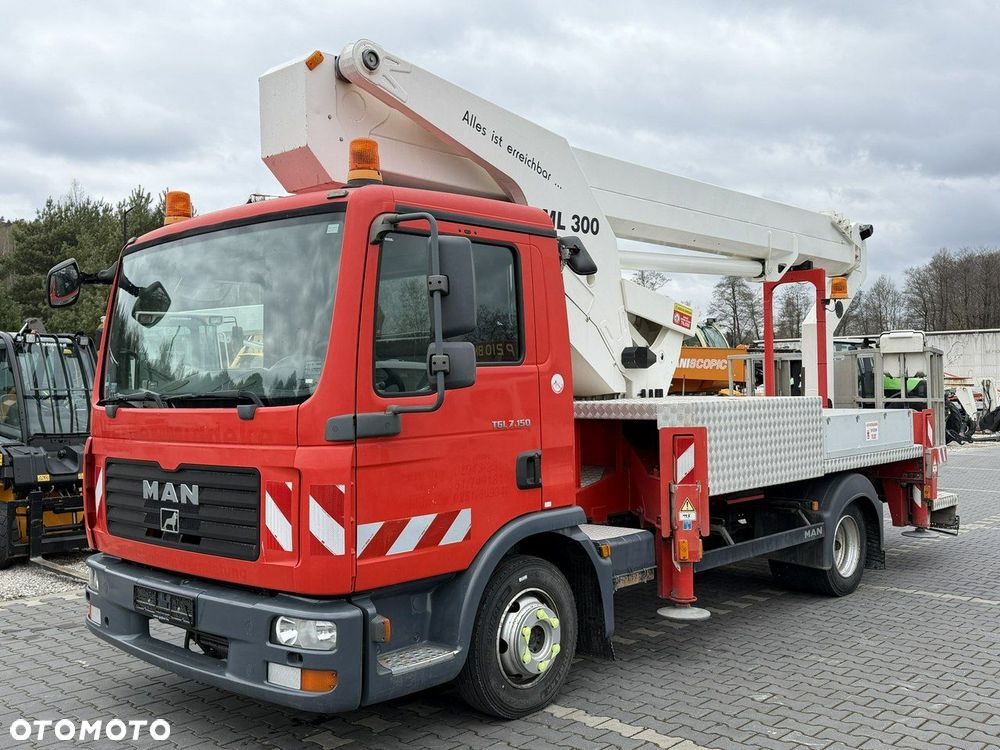 MAN TGL 7.150 Zwyżka Ruthmann T300 30m w bok 20m Mały przebieg - 3