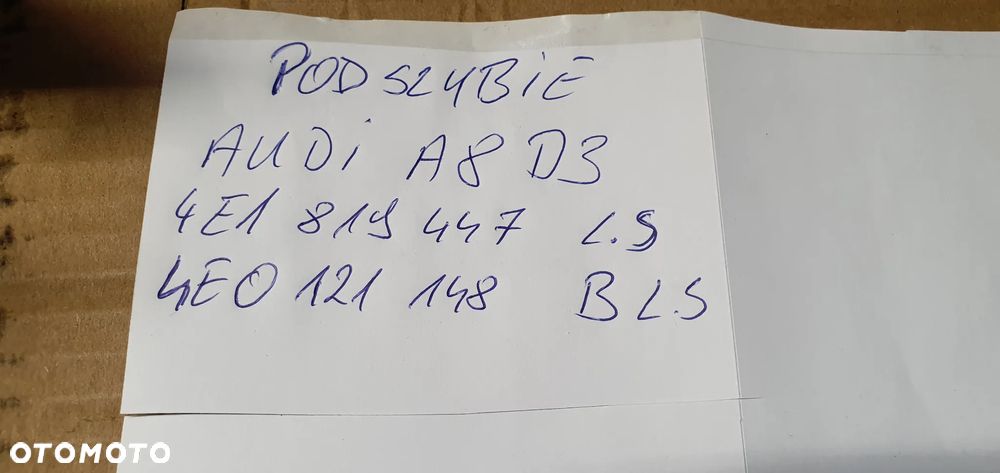 Podszybie osłona podszybia lewa Audi A8 D3 4E1819447J 4E0121148B - 10