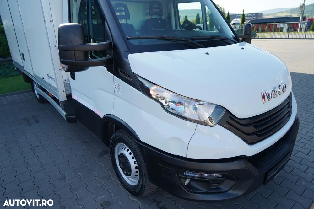 Iveco DAILY 35-160 / CONTAINER - 4,3 M / DHOLLANDIA LIFT - 750 KG / 3 LOCURI / DOUĂ / IMPORTAT / - 14