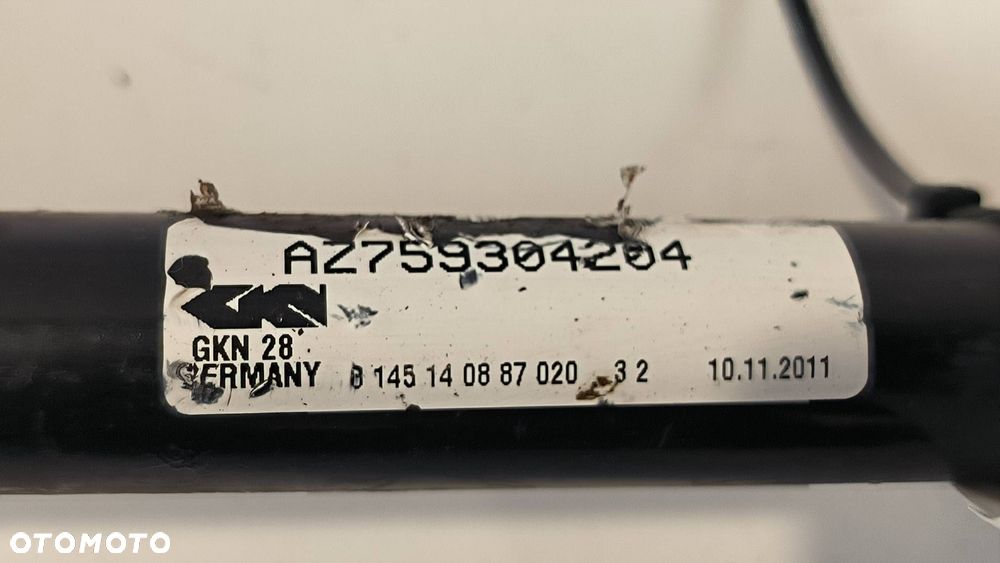 PÓŁOŚ PRAWA PRZÓD BMW 750I L 7 F01 AZ759304204 - 2