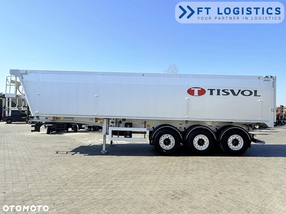 Tisvol TISVOL 2SNA | SAF | KLAPA + SZYBER DO ZSYPU | 43m3 | CAŁA ALUMINIOWA | MASA WŁASNA 5240 KG | PODNOSZONA PIERWSZA OŚ | ALUFELGI - 31