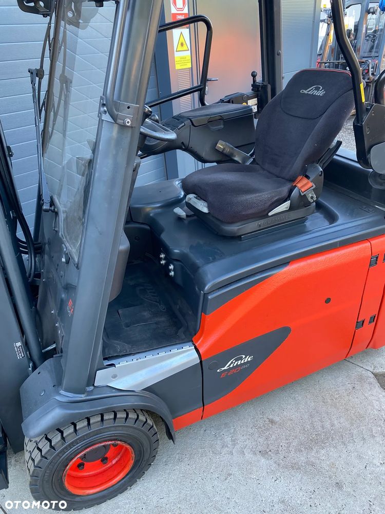 Linde E20L DUPLEX  przesuw zintegrowany, NOWE opony - 16