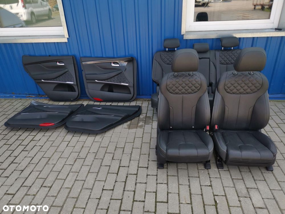 HYUNDAI SANTA FE IV LIFT KOMPLET FOTELI SKORA FOTELE KANAPA BOCZKI - 1