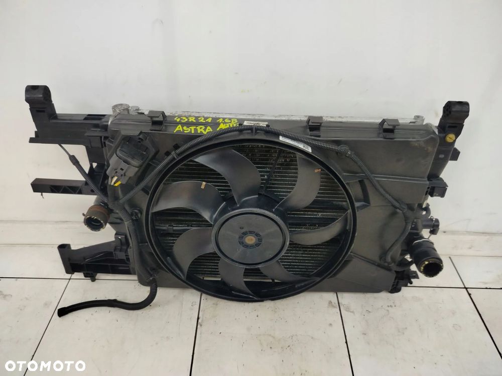 OPEL ASTRA J LIFT 12R- KOMPLET CHŁODNIC WENTYLATOR 1.6 BENZYNA AUTOMAT - 6
