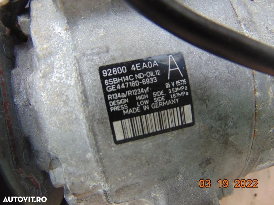 Compresor clima Nissan Qashqai 1.5 dci kadjar Scenic Clio 4 Megane 1.5 - 2