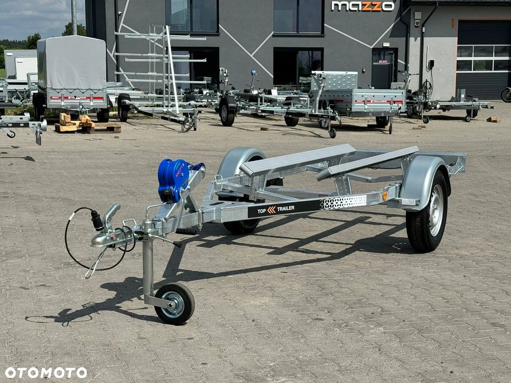 MAZZO Przyczepka pod skuter wodny do 3,7 m DMC750kg SPAWANA ocynkowana z płozami, wodoodporne łożyska - 6