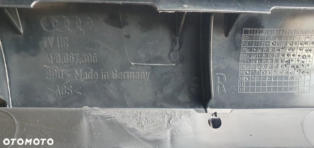 Tapicerka boczek prawy tył tylna prawa Audi A6 C6 Lift - 9