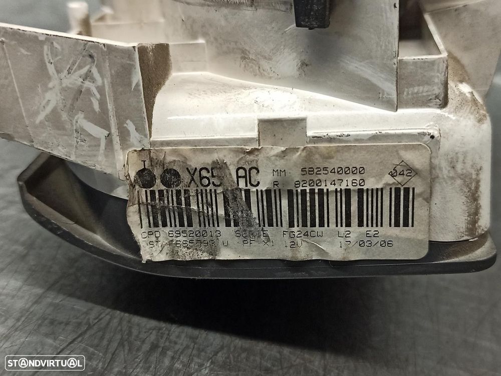 COMANDO SOFAGEM / AR CONDICIONADO RENAULT CLIO II 2006 -8200147160 - 4