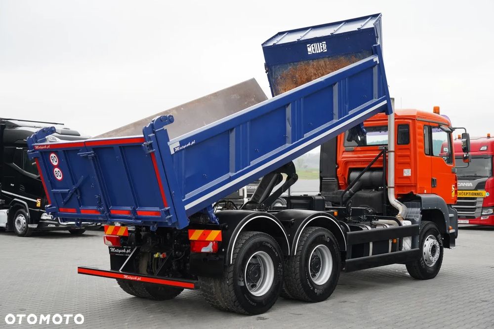 MAN TGA 33.350 / 6x4 / WYWROTKA / HYDROBURTA / MEILLER KIPPER / BORDMATIC / MANUAL / SPROWADZONY - 5