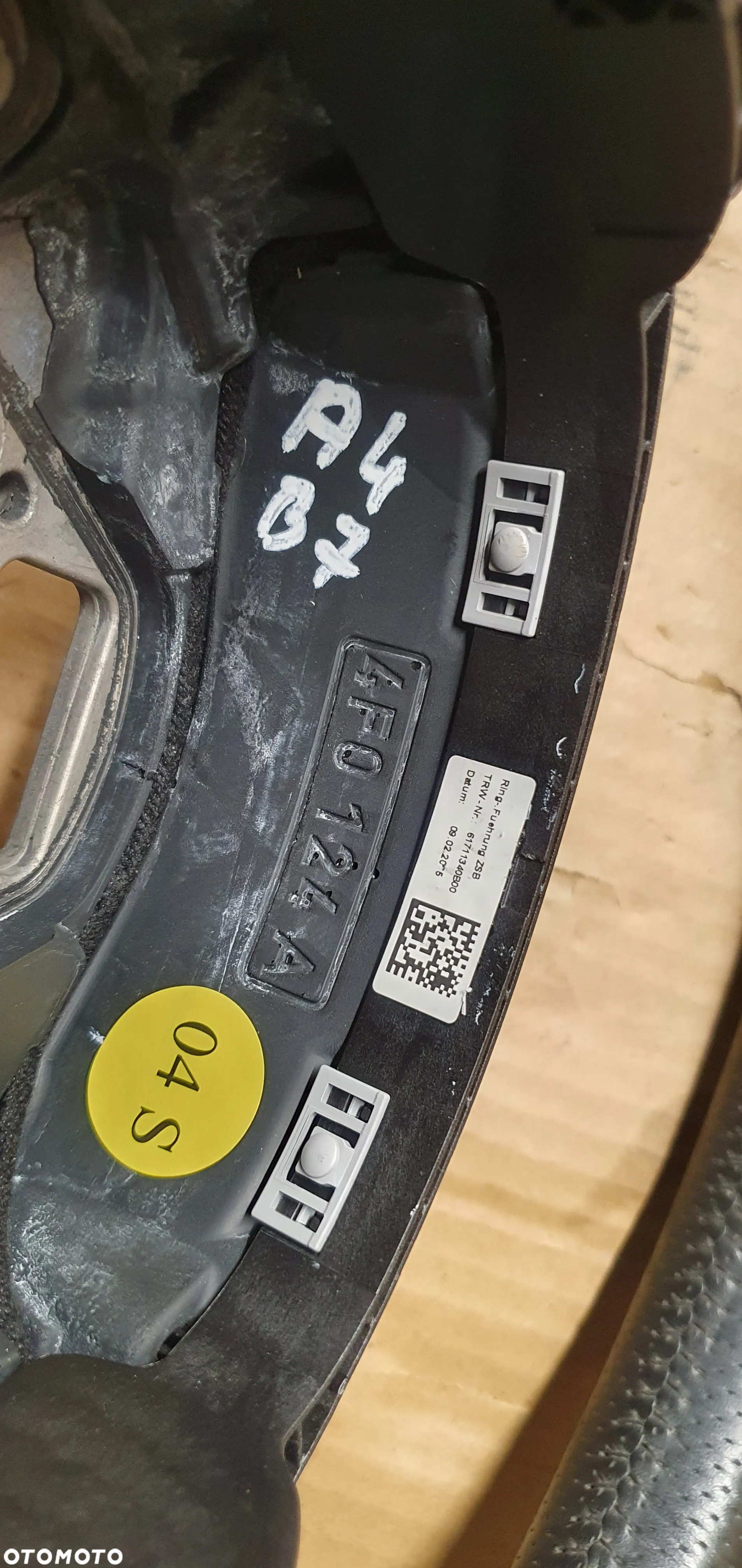 Kierownica multifunkcyjna multifunkcja skórzana skóra Audi A4 B7 8E1721647 - 10