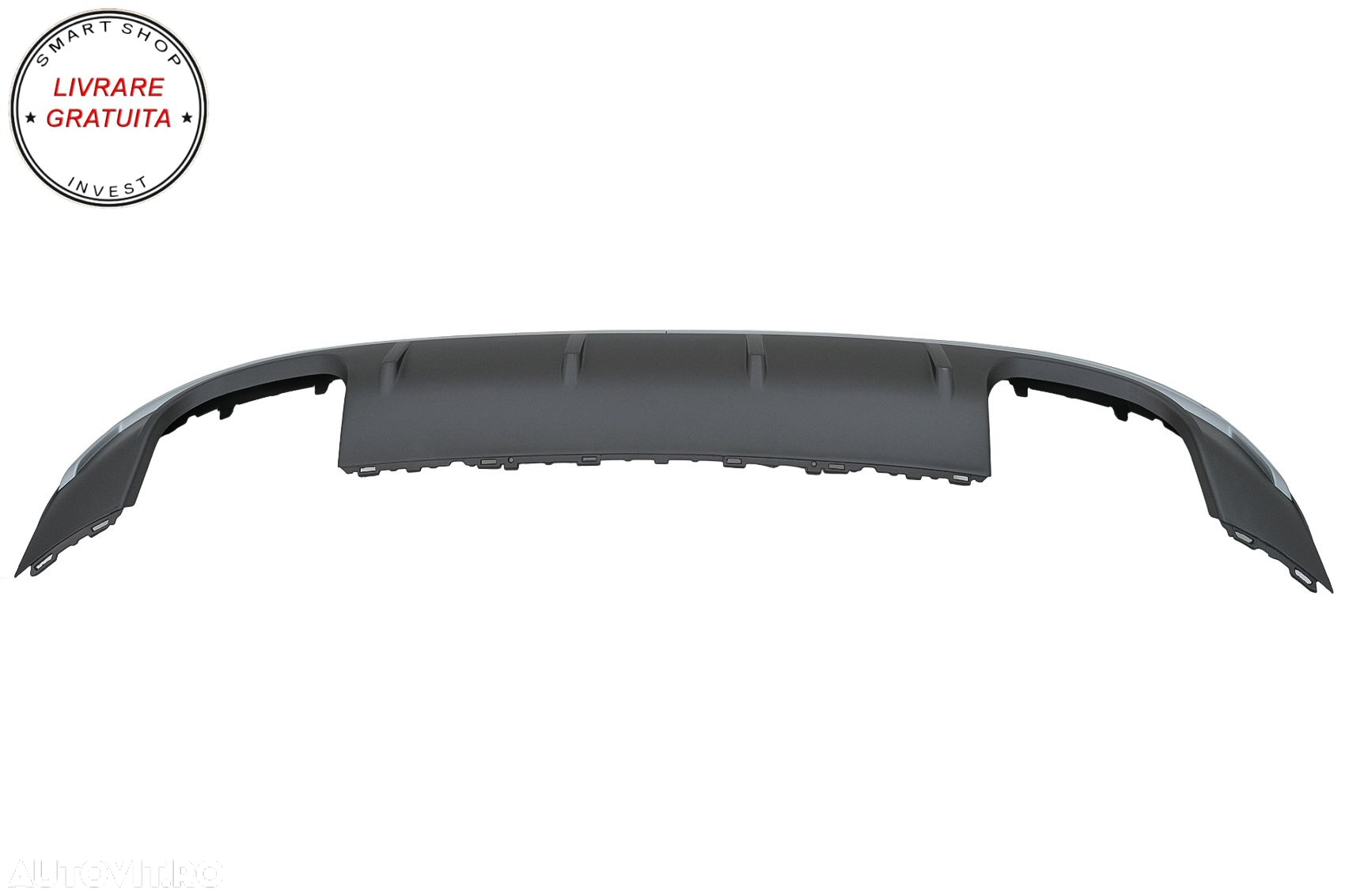 Difuzor Bara Spate Audi A3 8V Hatchback Sportback (2012-2015) S3 Design cu Ornamen- livrare gratuita - 6