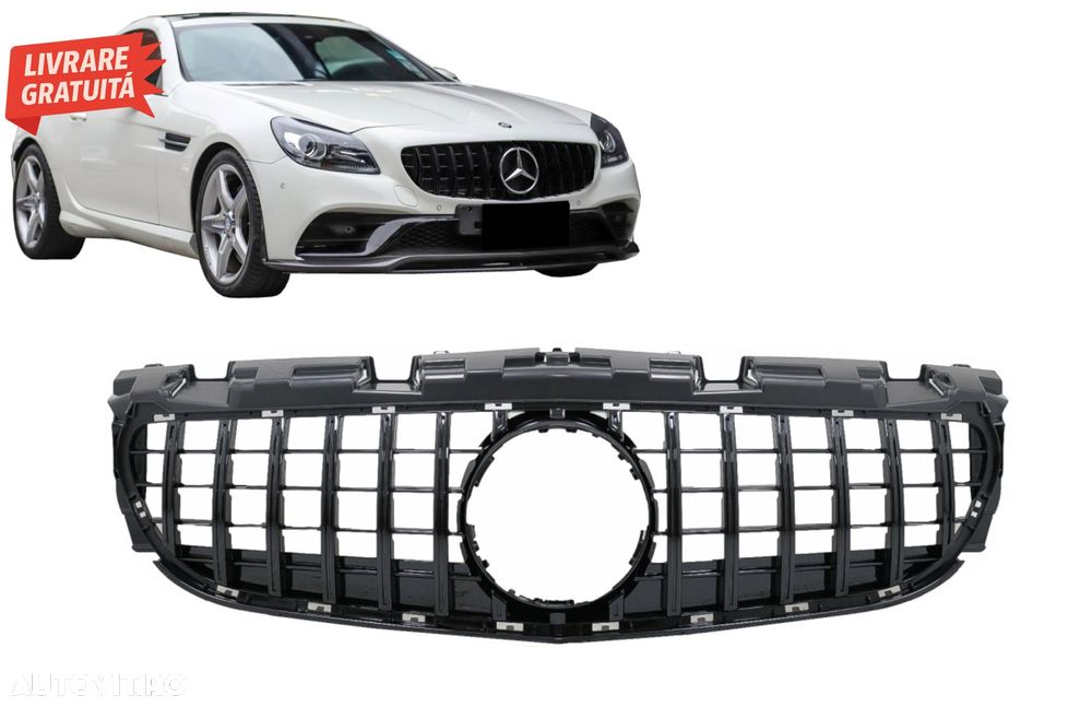 Grila Centrala Mercedes SLC-Class R172 Facelift (2016-2019) GT-R Panamericana Desi- livrare gratuita - 8