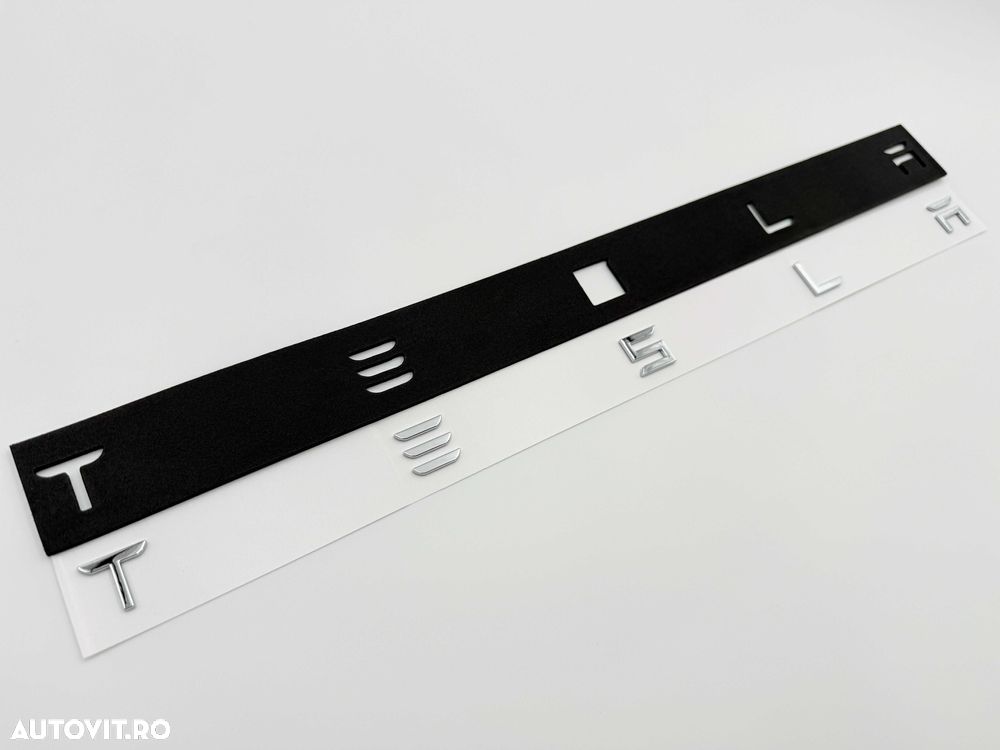 Emblema Compatibila TESLA crom spate - 2