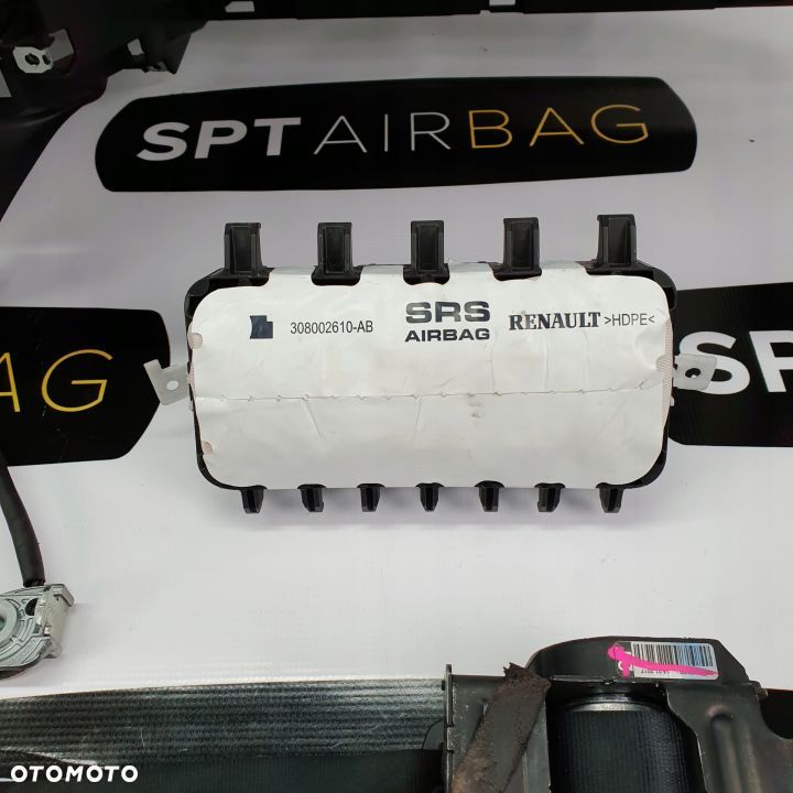 RENAULT MEGANE 4 IV DESKA ROZDZIELCZA KONSOLA KOKPIT PULPIT PODUSZKI AIRBAG AIR BAG PASY KIT SET - 7