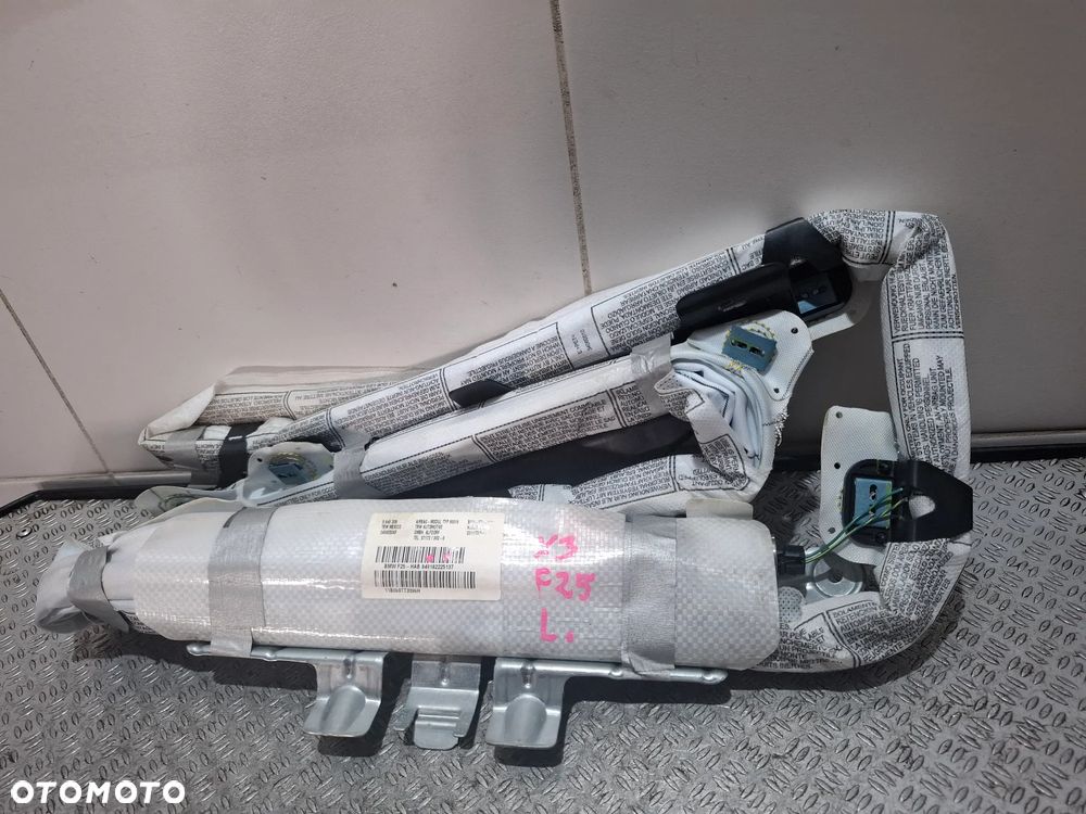 Kurtyna airbag lewa BMW X3 F25 2011 rok nr 9182226 - 1