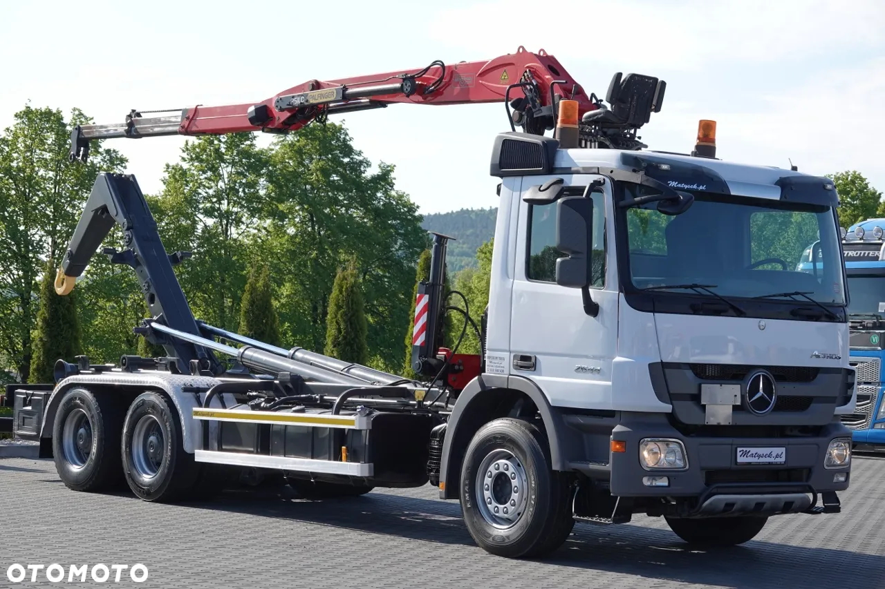 Mercedes-Benz ACTROS 2644 / 6x4 / HAKOWIEC + HDS PALFINGER EPSILON M120Z82 /  SIODEŁKO / MAX UDŹWIG 3 540 KG / EPS + SPRZĘGŁO / SPROWADZONY - 2