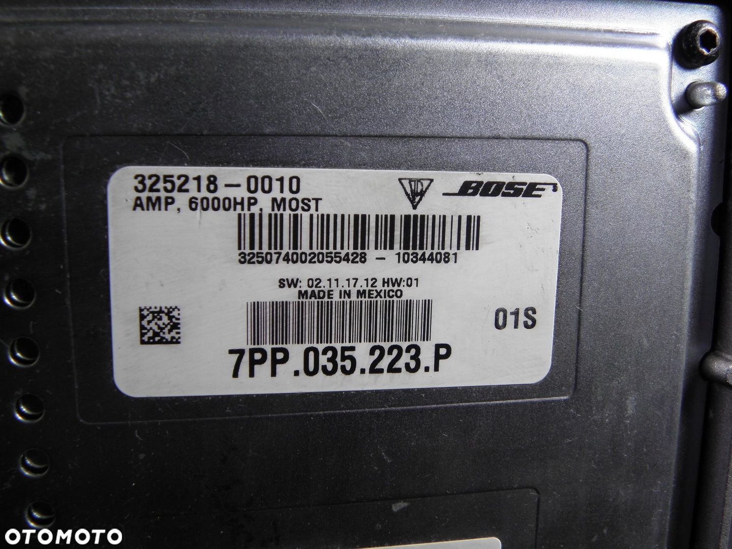 PORSCHE PANAMERA // WZMACNIACZ BOSE 7PP035223P - 4