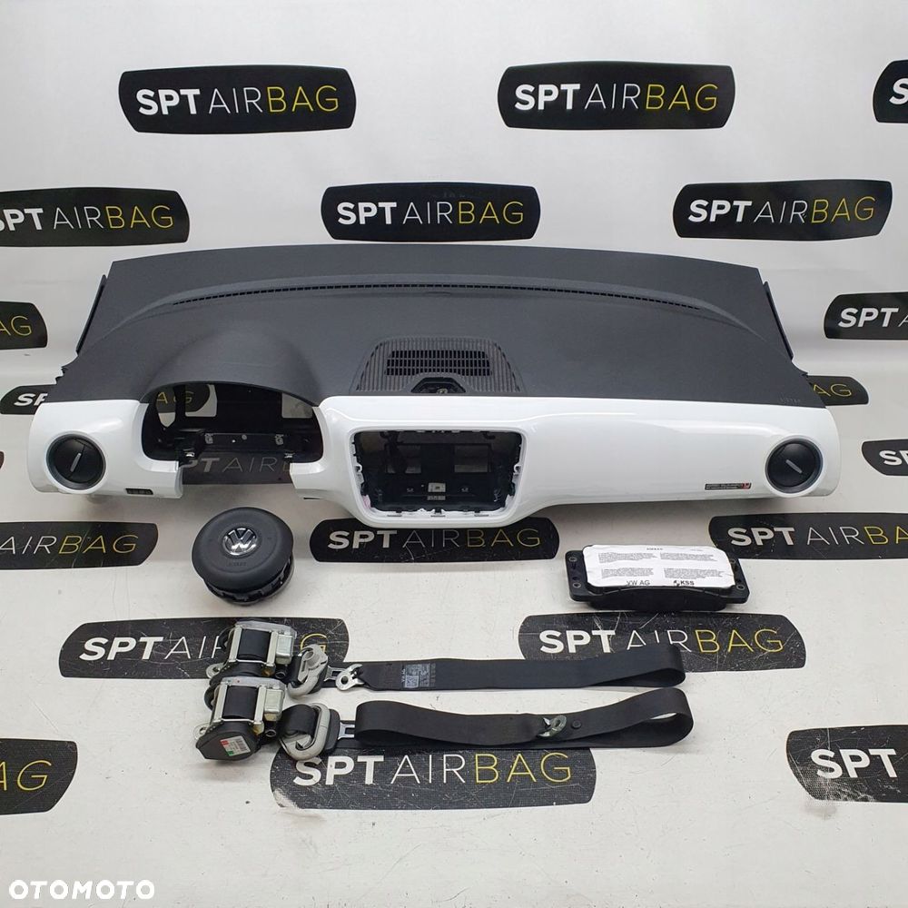 VW UP! UP DESKA ROZDZIELCZA KONSOLA KOKPIT PULPIT PODUSZKI AIRBAG AIR BAG PASY KIT SET - 1