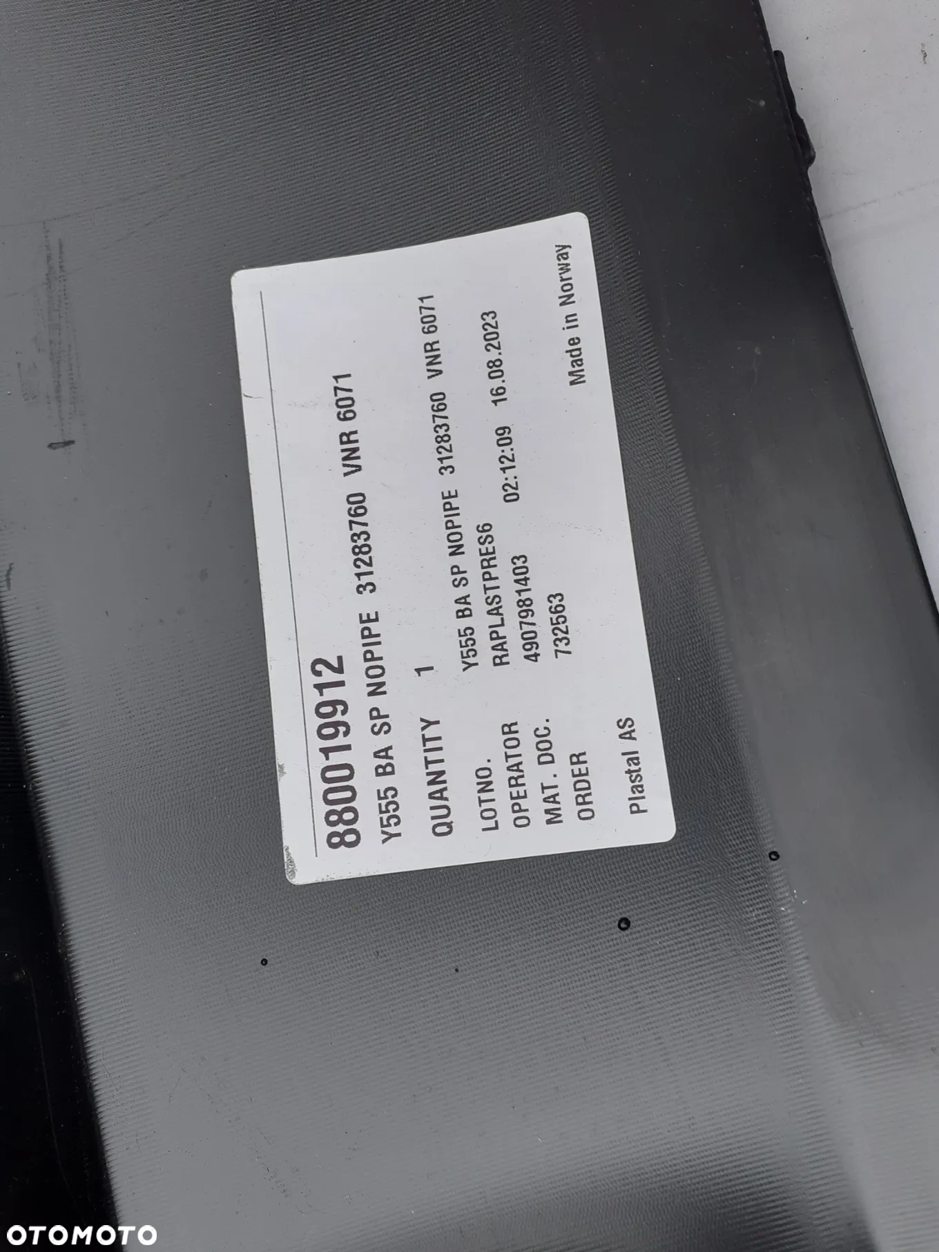 VOLVO V40 DOKŁADKA ZDERZAK TYŁ 13-18r. 31353271 - 7
