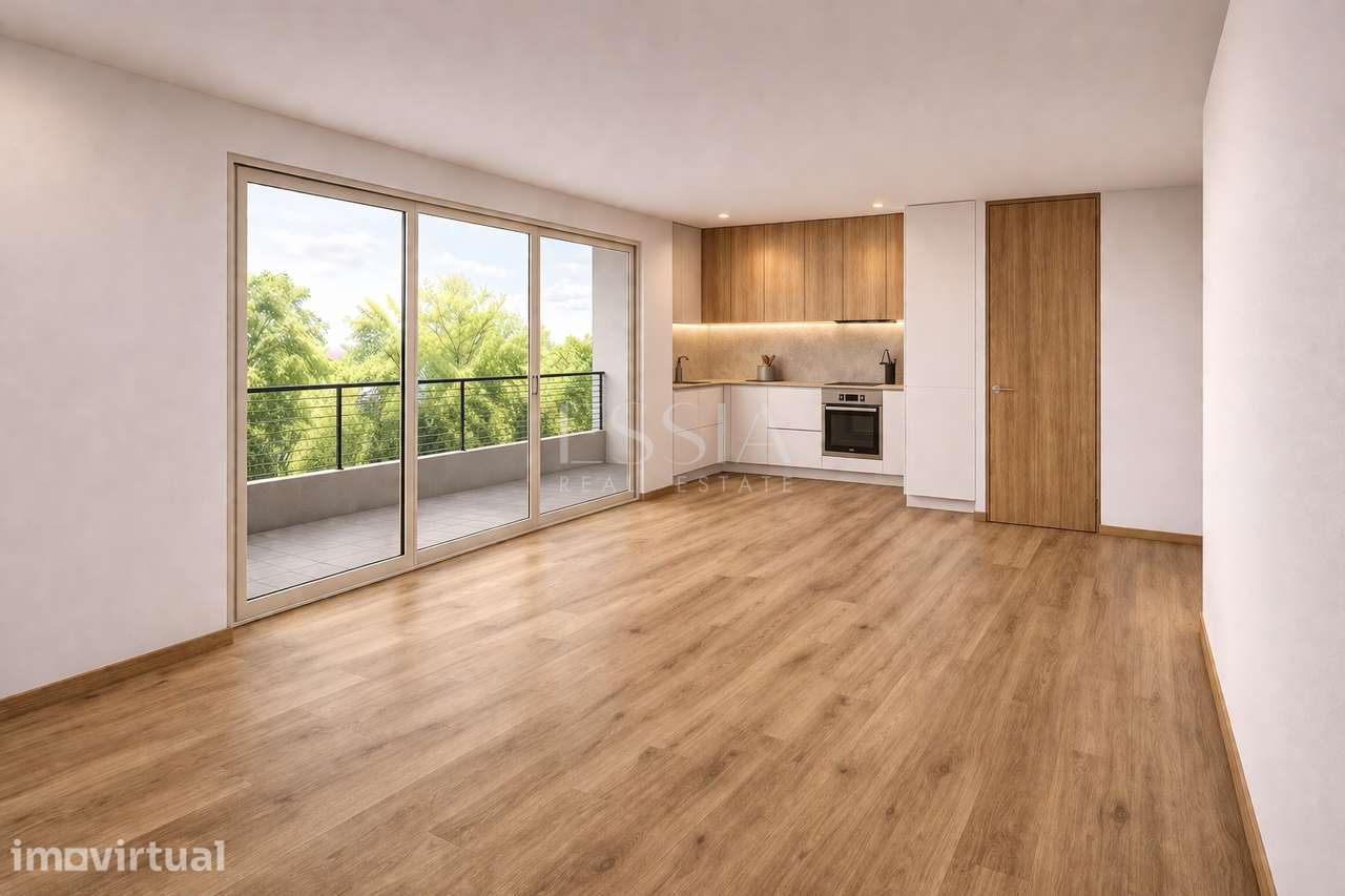 Apartamento T2 com Varanda e Garagem em Custóias - Grande imagem: 4/11