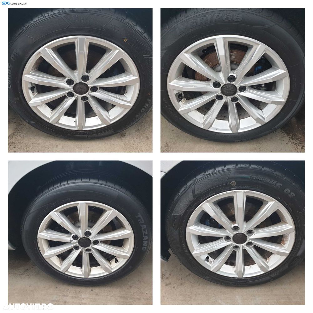 Set 4 Jante Janta Roata Roti Aliaj 215 55 17 R17 Volkswagen Golf 7 2013 - 2020 (anvelope vara dot 2024 si 2025) [Q0462] - 1