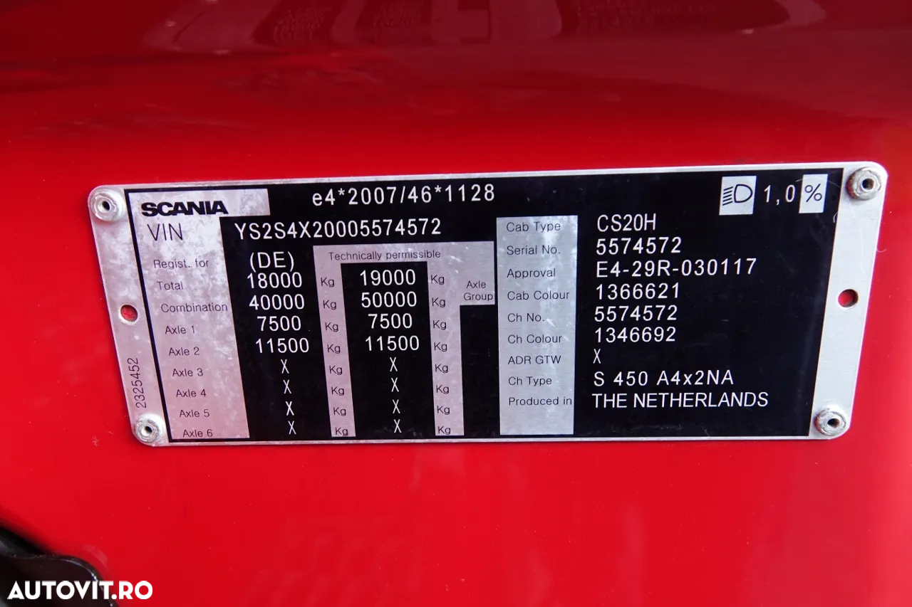 Scania S 450 / RETARDER / I-PARK COOL/ ANVELOPE 100% / EXPRESS / CONTRACTUL DE SERVICE / IMPORTAT - 36