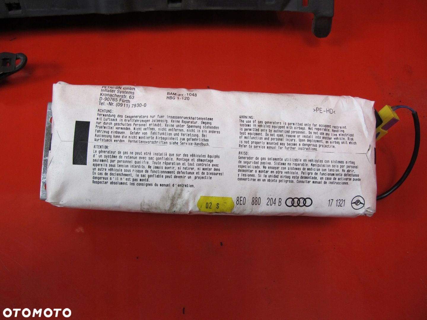 AUDI A4 B6 DESKA KONSOLA PODUSZKI AIRBAG PASY KPL - 6