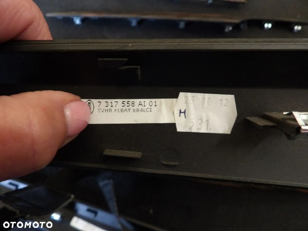 BMW - E84 - KOMPLET DEKORÓW - LISTWY OZDOBNE - EUROPA - MANUAL - 7317558  9258354  9265140  7317557  9252849 - 5