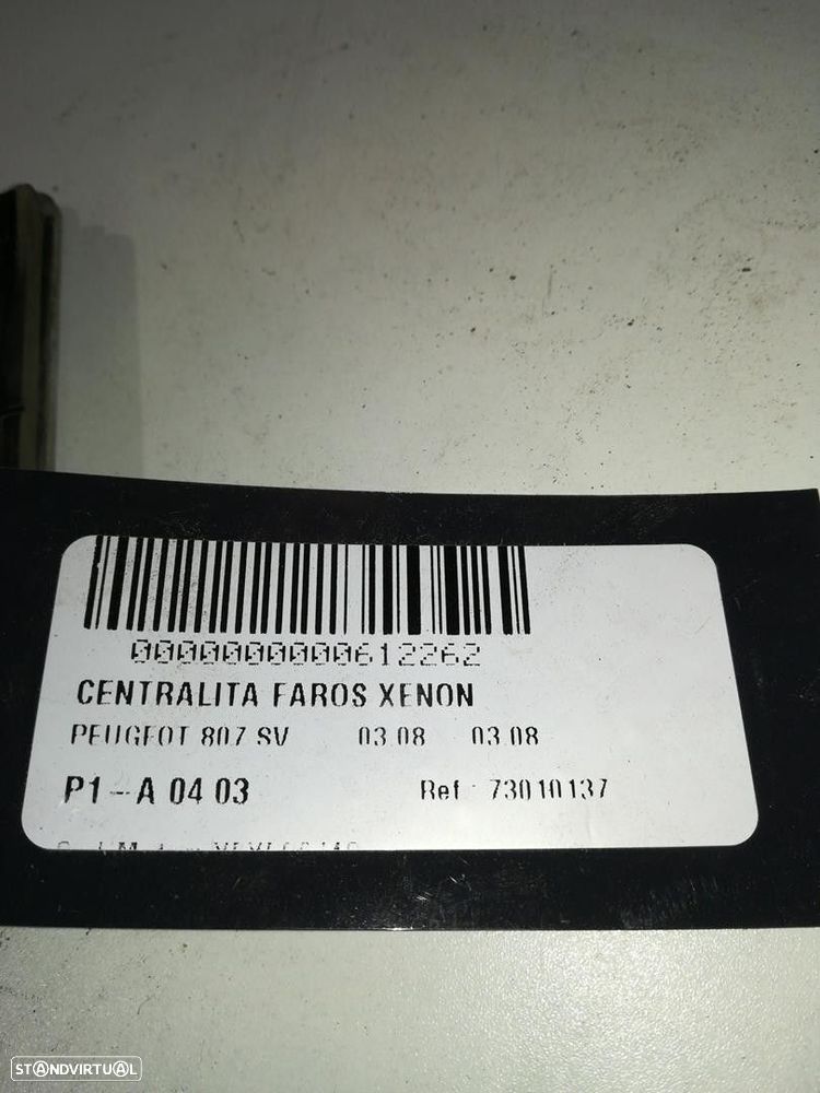 CENTRALINA FARÓIS XENON PEUGEOT 807 2003 -73010137 - 2